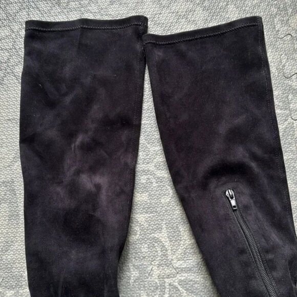 Like new, black suede knee high boots size 37 EU, 6.5 US , FOREVER NEW , - Picture 8 of 9